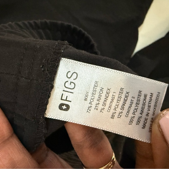 Figs Scrub Pants Men’s Joggers Black Size S - Picture 9 of 10